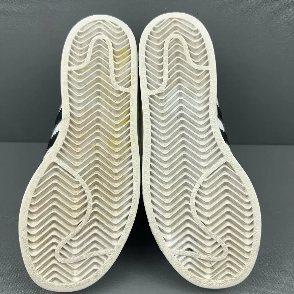 Adidas Kids Size 1 Superstar Shell Toe Sneakers White Black 3 Stripe 789002